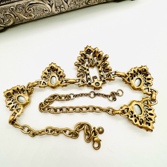 🔥 Vintage J. Crew Crystal Statement Necklace - Picture 14 of 16